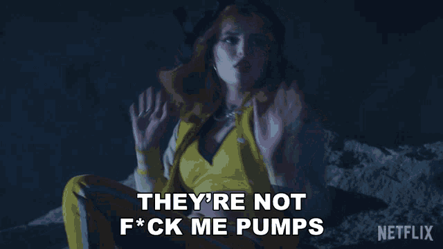 Theyre Not Frick Me Pumps Theyre Frick You Pumps GIF - Theyre Not Frick Me Pumps Theyre Frick You Pumps Allison GIFs