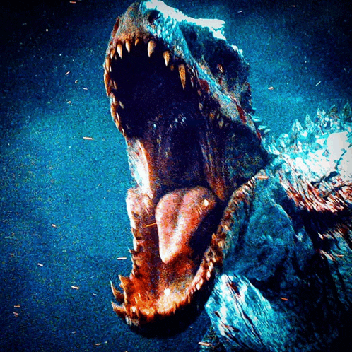 a picture of a monster with its mouth open and its tongue sticking out