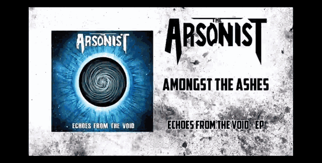 an advertisement for the arsonist amongst the ashes