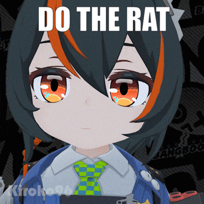 a picture of a girl with do the rat written on it