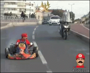 Mario Kart Banana GIF