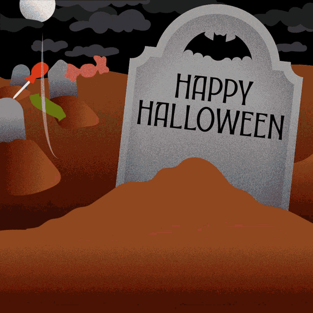 Happy Halloween Trick Or Treat GIF - Happy Halloween Trick Or Treat Gravestone GIFs