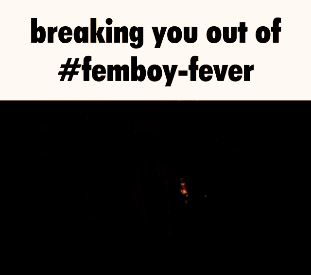 a picture of an explosion with the words breaking you out of #femboy-fever below it