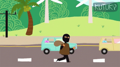 Chasing The Robber Kutuki GIF - Chasing The Robber Kutuki Policemen At Work GIFs