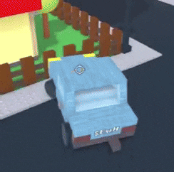a blue toy car with a license plate that says sb - vv - 36