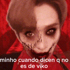 a picture of a skeleton with a scary face and the words `` minho cuando dicen q no es de viko '' .