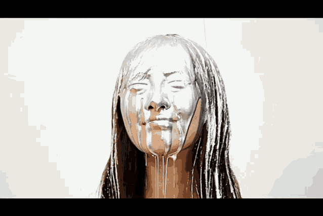 Silver Paint GIF - Silver Paint Face GIFs