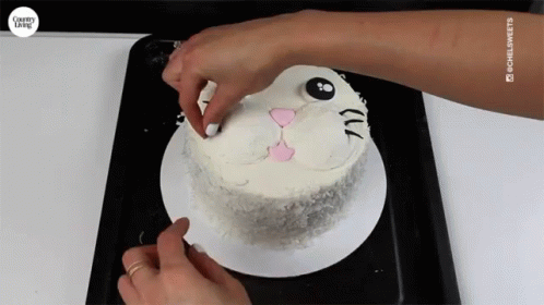 Easter Bunny Cake Cake GIF - Easter Bunny Cake Cake Baking GIFs