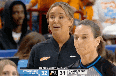a basketball game between tennessee and vanderbilt is going on