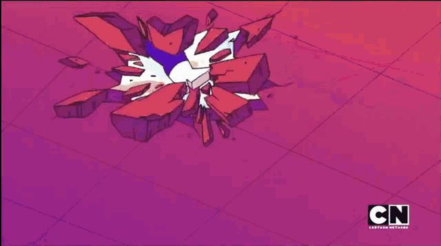 a cartoon character with a cn logo on the bottom