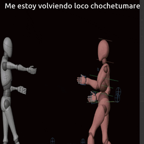 a picture of a man and a picture of a woman with the words me estoy volviendo loco chochetumare