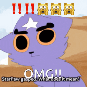 starpaw gasped what does it mean written on a cartoon