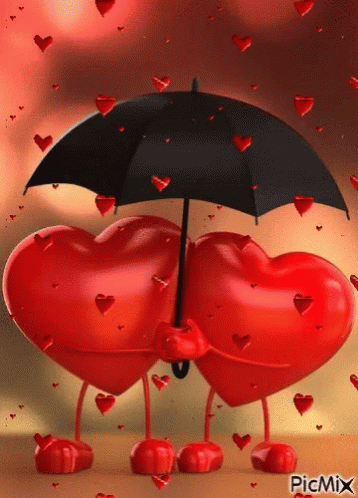 Love Hearts GIF - Love Hearts Umbrealla GIFs