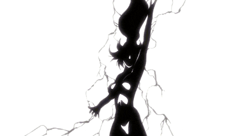 a woman in a black bathing suit is surrounded by fire