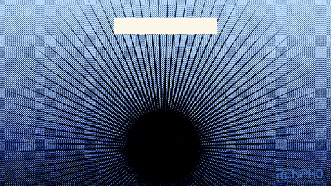 the word renpho is on the bottom of a blue background