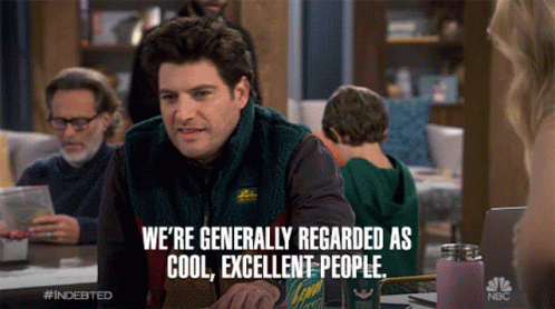 Were Generally Regarded As Cool Excellent People Adam Pally GIF