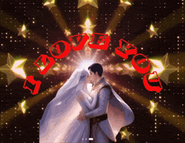 a picture of a bride and groom kissing with the words i love you surrounding them