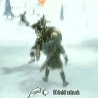 a person is carrying another person on their back in a video game .
