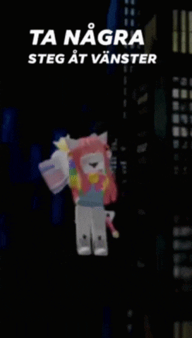 a cartoon character is standing in a dark room with missa inte changed written on the bottom