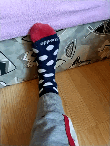 Sock Foot GIF - Sock Foot Polka Dots GIFs