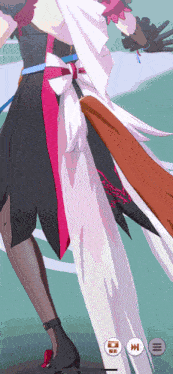 a close up of a person 's leg in a video game with a few icons on the bottom