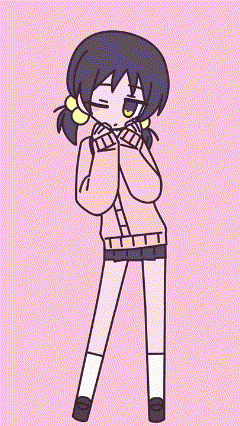 a drawing of a girl wearing a school uniform