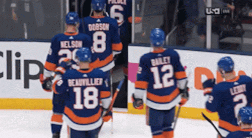 New York Islanders Islanders GIF - New York Islanders Islanders Going To Locker Room GIFs