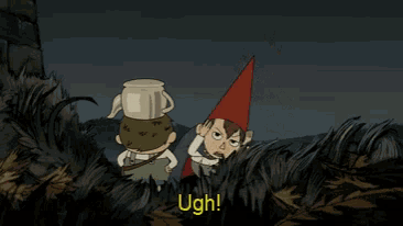 a cartoon character with horns on his head is saying oh yeah