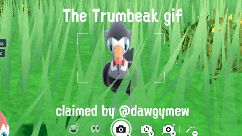 the trumbeak gif claimed by @dawgymew is shown