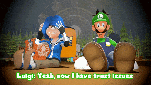 Smg4 Luigi GIF - Smg4 Luigi Yeah Now I Have Trust Issues GIFs