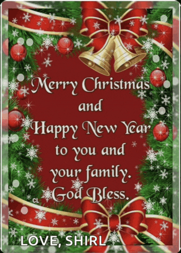 a merry christmas and happy new year to you and your family god bless