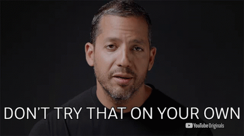 Dont Try That On Your Own David Blaine GIF - Dont Try That On Your Own David Blaine Ascension GIFs