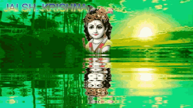 Jai Sh Krishna Changing Colors GIF