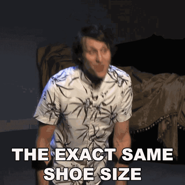 The Exact Same Shoe Size Josh Sundquist GIF - The Exact Same Shoe Size Josh Sundquist Solemate GIFs