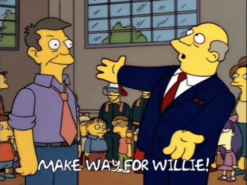The Simpsons Groundskeeper Willie GIF - The Simpsons Groundskeeper Willie Principal Skinner GIFs