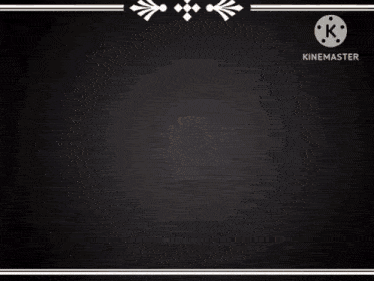 a black background with a white border and a white k on it