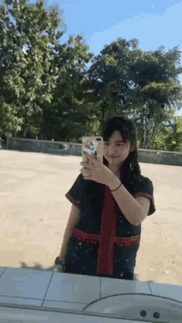 Jane Bnk48 Bnk48 GIF - Jane Bnk48 Bnk48 Selfie GIFs