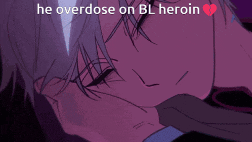 a cartoon of a man with the words he overdose on bl heroin on the bottom