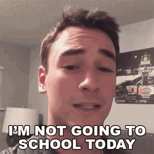 Im Not Going To School Today Anthony Alfredo GIF - Im Not Going To School Today Anthony Alfredo Ill Skip School Today GIFs