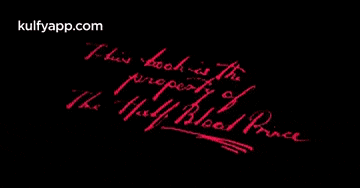 a book is the property of the half blood prince
