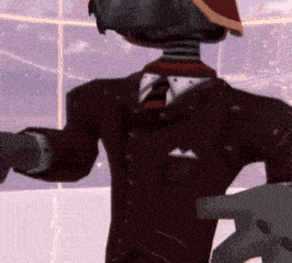 a man in a suit and tie is holding a gun