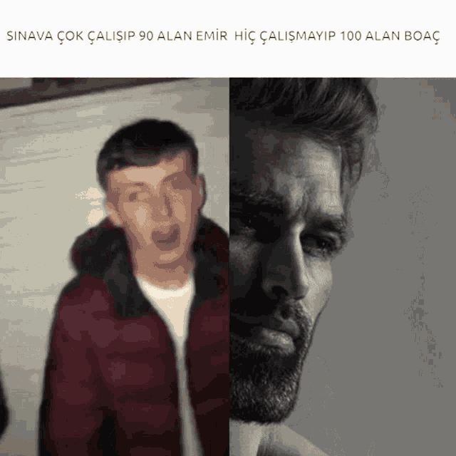 a picture of a man with a beard next to a picture of another man with a beard