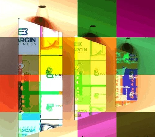 a bottle of margin business is shown in a colorful image