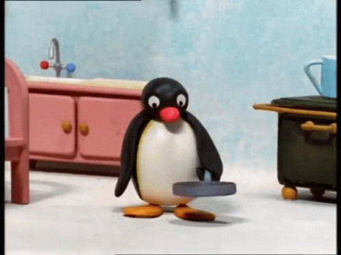 Pingu Cooking GIF - Pingu Cooking Flipping Pancakes GIFs