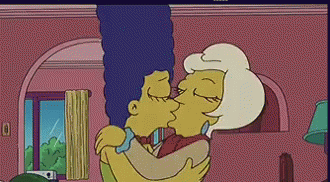 Simpsons Lesbian GIF - Simpsons Lesbian Kiss GIFs