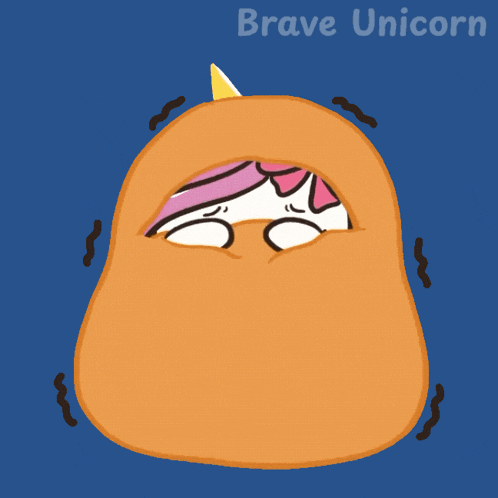 a cartoon of a unicorn wrapped in a blanket