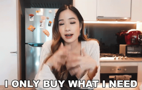 I Only Buy What I Need Kim Dao GIF - I Only Buy What I Need Kim Dao Conscious Buyer GIFs