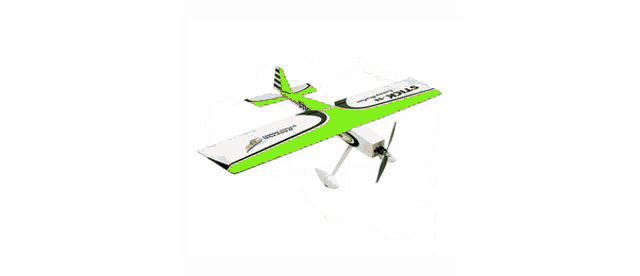 a model airplane is sitting on a grassy field with the letters ae on the side