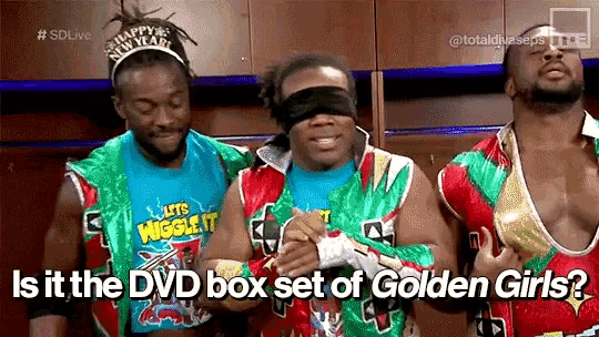 Xavier Woods Golden Girls GIF