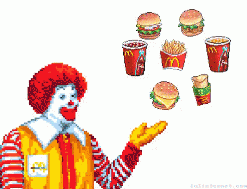 炸雞 漢堡 薯條 選擇 可樂 麥當勞叔叔 GIF - Fast Food Hungry Burgers GIFs
